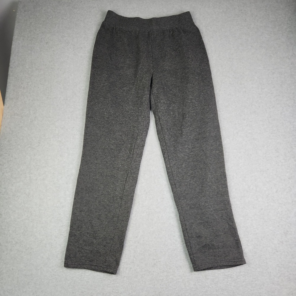 Bobbie Brooks Sweatpants Womens M Gray Fleece Lined Elastic Waist Straight Leg